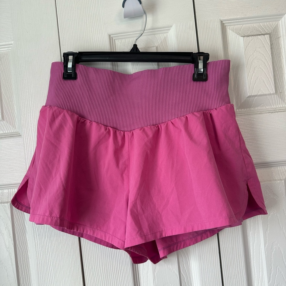 JoyLab High Waist Pink Women's Shorts With Built in Pockets